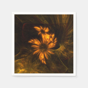 Servilleta De Papel Mystique Garden Resumen Arte