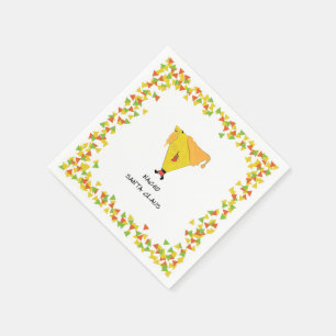 Servilleta De Papel Nacho Santa con Chips