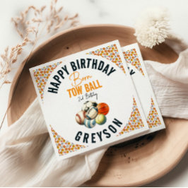 Servilleta De Papel Nacido 2 Ball Sport niño temático segundo Fiesta d