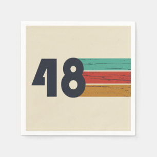 Servilleta De Papel Nacido en 1948 en una fiesta de cumpleaños vintage