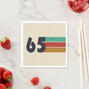 Servilleta De Papel Nacido en 1965, fiesta de cumpleaños 60