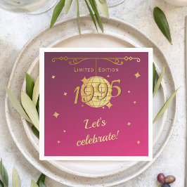 Servilleta De Papel Nacido en 1995 30 cumpleaños decoración fiesta ros