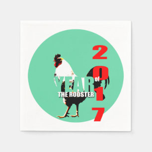 Servilleta De Papel Nacido en el año galardonado chino 2017 Cumpleaños