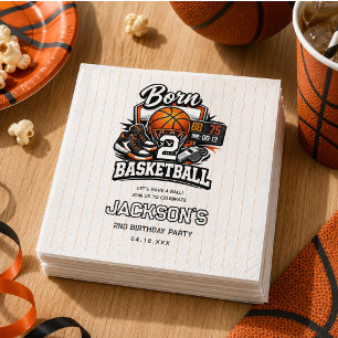 Servilleta De Papel Nacido para Baloncesto Cumpleaños Temático de De