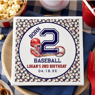 Servilleta De Papel Nacido para el Béisbol   Tema Deportivo Cumpleaños