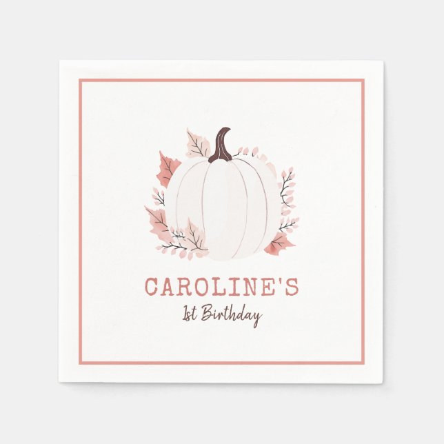 Servilleta De Papel Nacimiento de la Caída de la Calabaza (Anverso)