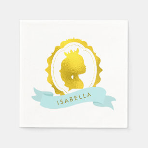 Servilleta De Papel Nacimiento de la Princesa de Mint Cameo