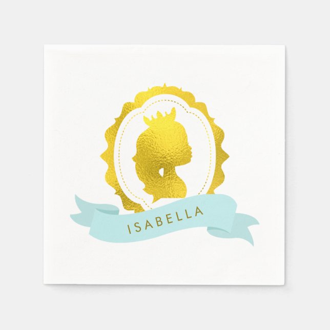 Servilleta De Papel Nacimiento de la Princesa de Mint Cameo (Anverso)