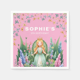 Servilleta De Papel Nacimiento de la Princesa Princesa de Woodland Enc