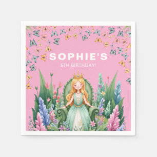 Servilleta De Papel Nacimiento de la Princesa Princesa de Woodland Enc