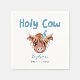 Servilleta De Papel Nacimiento de los bovinos de la Santa vaca Highlan