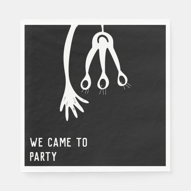 Servilleta De Papel Nacimiento de un pequeño monstruo (Anverso)