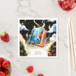 Servilleta De Papel Nacimiento de Watercolor Kids Pastel Storybook