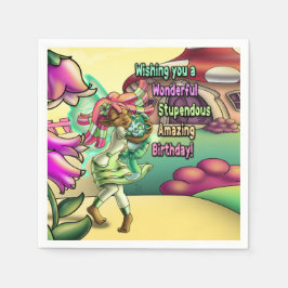 Servilleta De Papel Nacimiento encantador de hadas negras