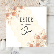 Nacimiento neutral de la flor silvestre Honey Boho