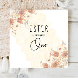 Servilleta De Papel Nacimiento neutral de la flor silvestre Honey Boho