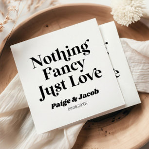 Servilleta De Papel Nada Fancy Ama Al Boda Retro Casual