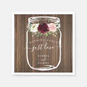 Servilleta De Papel Nada Fancy Just Love Boda