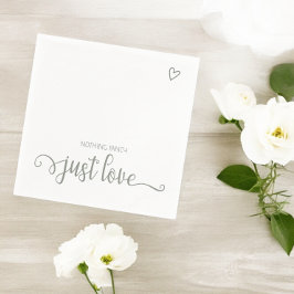 Servilleta De Papel Nada Fancy Just Love Minimalista Boda