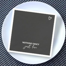 Servilleta De Papel Nada Fancy Just Love Minimalista Boda
