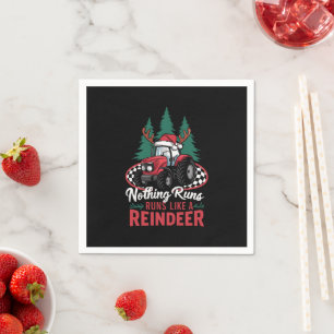 Servilleta De Papel Nada Funciona Como Un Tractor De Navidades De Reno