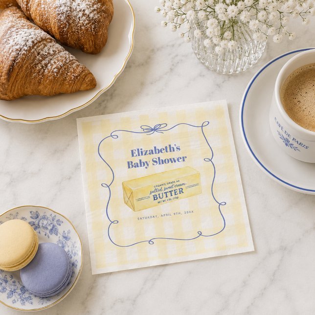 Servilleta De Papel Nada Mejor Que una Fiesta de Bebé (Nothing Butter Than a Baby Shower Napkins)