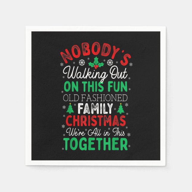 Servilleta De Papel Nadie se va con este divertido y viejo Cristo de f (Anverso)