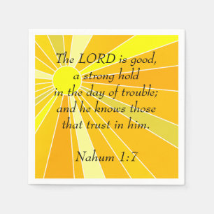 Servilleta De Papel Nahum 1:7