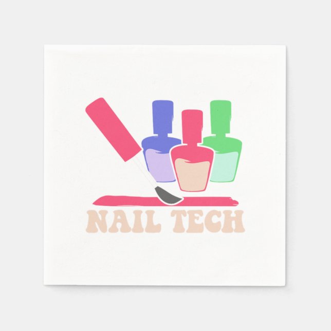 Servilleta De Papel Nail Polish Pedicurist Manicurist Nail Technician  (Anverso)