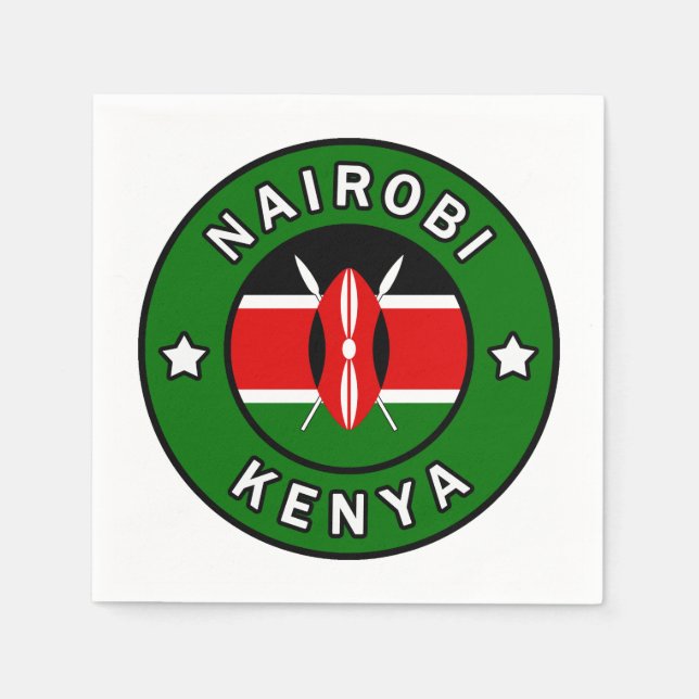 Servilleta De Papel Nairobi Kenya (Anverso)