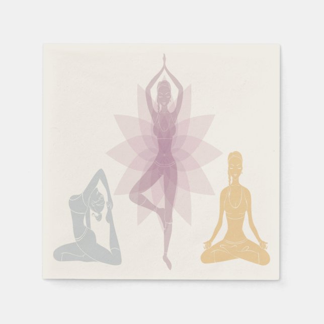 Servilleta De Papel Namage, yoga, yogi, mujeres, chakra, chi, espiritu (Anverso)