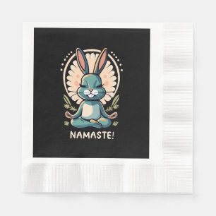 Servilleta De Papel namaste conejo yoga conejo meditación