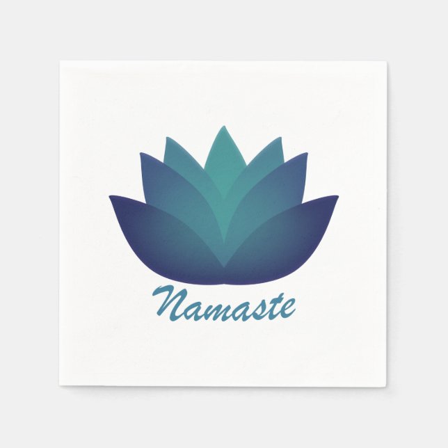 Servilleta De Papel Namaste Lotus Flower (Anverso)