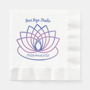 Servilleta De Papel Namaste Purple and Pink Lotus Flower