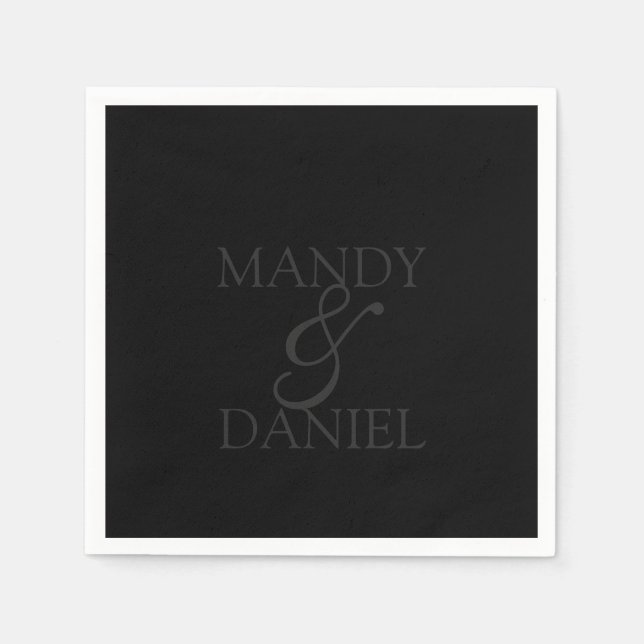 Servilleta De Papel Names and Ampersand (Anverso)