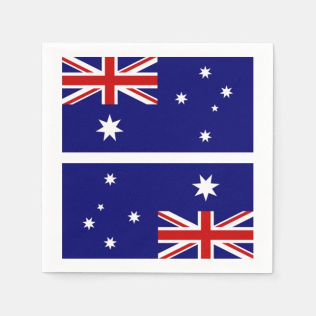 Servilleta De Papel Náminas de la bandera de Australia (Anverso)
