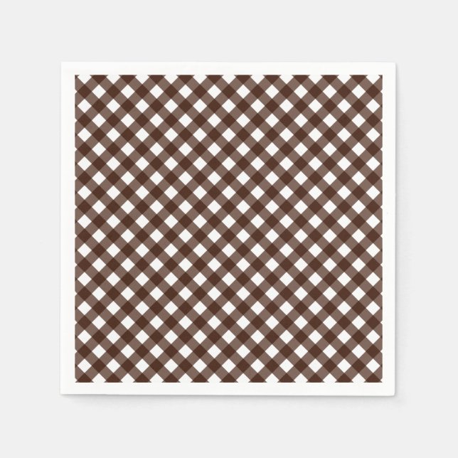 SERVILLETA DE PAPEL NAPINAS DE PAPEL MARRÓN OSCURO CHEX 13 (Anverso)