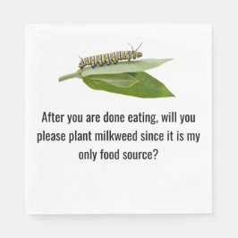 Servilleta De Papel Napja de mariposa monarca