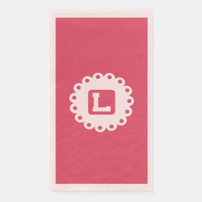 Servilleta De Papel Napja de papel MONOGRAM "L" (Anverso)