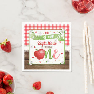 Servilleta De Papel Napkin Apple de primer cumpleaños - Apple de nuest