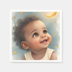 Servilleta De Papel Napkin Baby Shower - Un diseño de bebé de una pequ