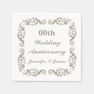 Servilleta De Papel Napkin Boda Aniversario Personalizado