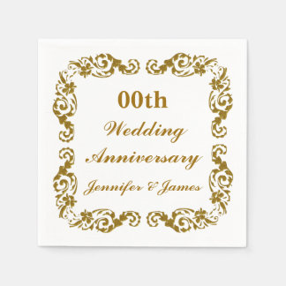 Servilleta De Papel Napkin Boda Aniversario Personalizado