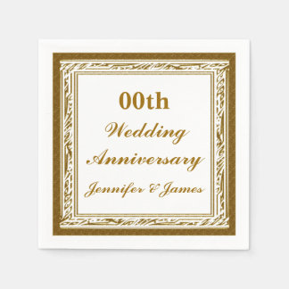 Servilleta De Papel Napkin Boda Aniversario Personalizado