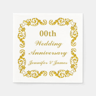 Servilleta De Papel Napkin Boda Aniversario Personalizado