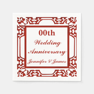 Servilleta De Papel Napkin Boda Aniversario Personalizado