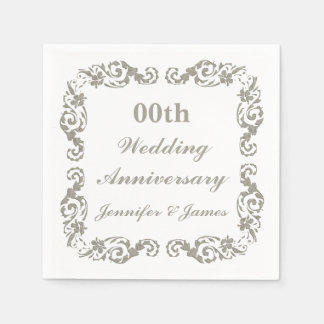 Servilleta De Papel Napkin Boda Aniversario Personalizado