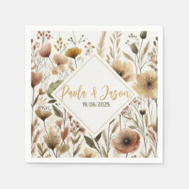 Servilleta De Papel Napkin boda floral