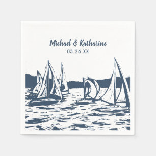 Servilleta De Papel Napkin Boda Nautical