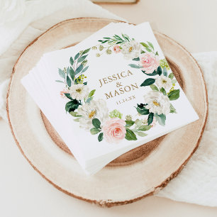 Servilleta De Papel Napkin boda Rubor Cocktail Napkin